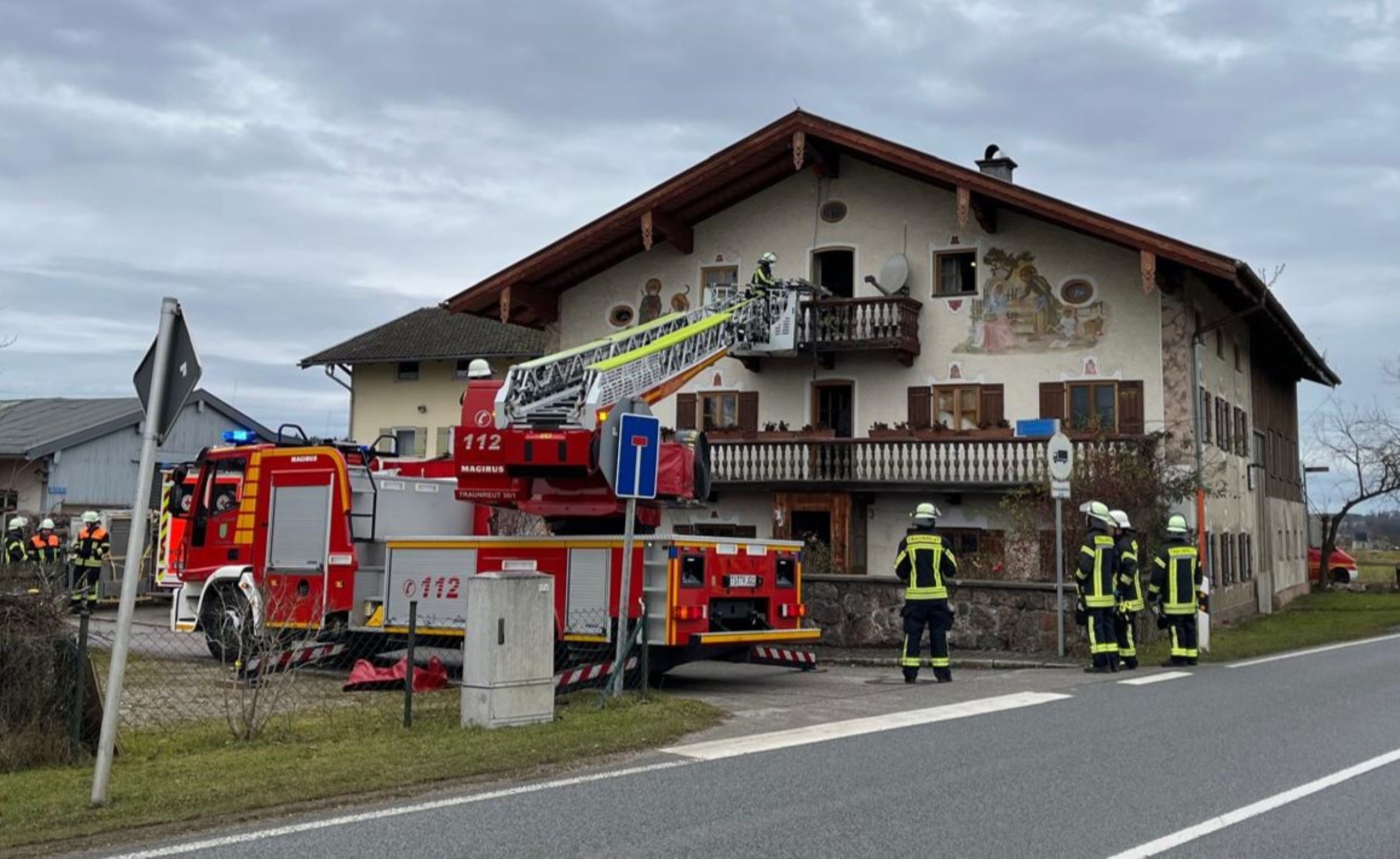 Einsatz Drehleiter