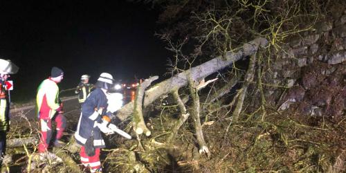 Mehr als 150 Einsätze hatten die Feuerwehren im Landkreis Traunstein in Folge des Sturms Zoltan zu bewältigen.