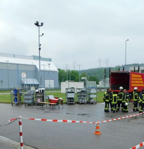 Übungsmöglichkeit im AKW Isar bei Landshut