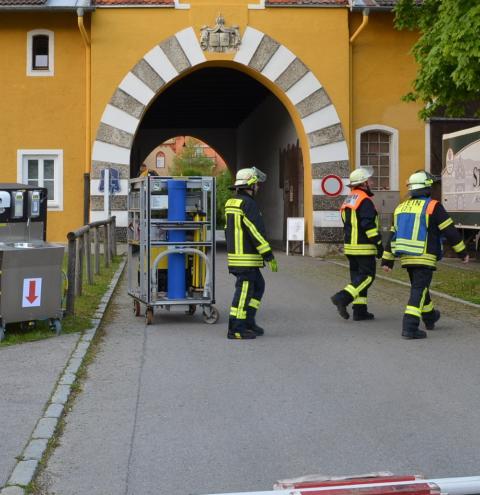 Aufbau der Hygienestation