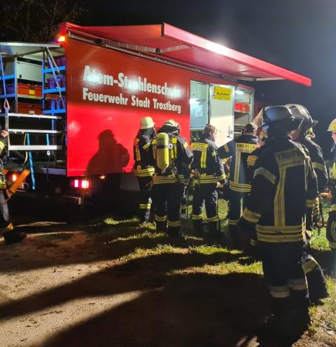 Sie waren sehr gefragt, die Atemschutzträger der Feuerwehren