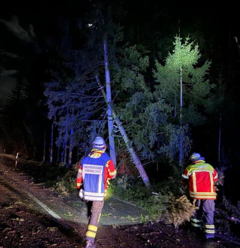 Einsatz für die Feuerwehr Obing.